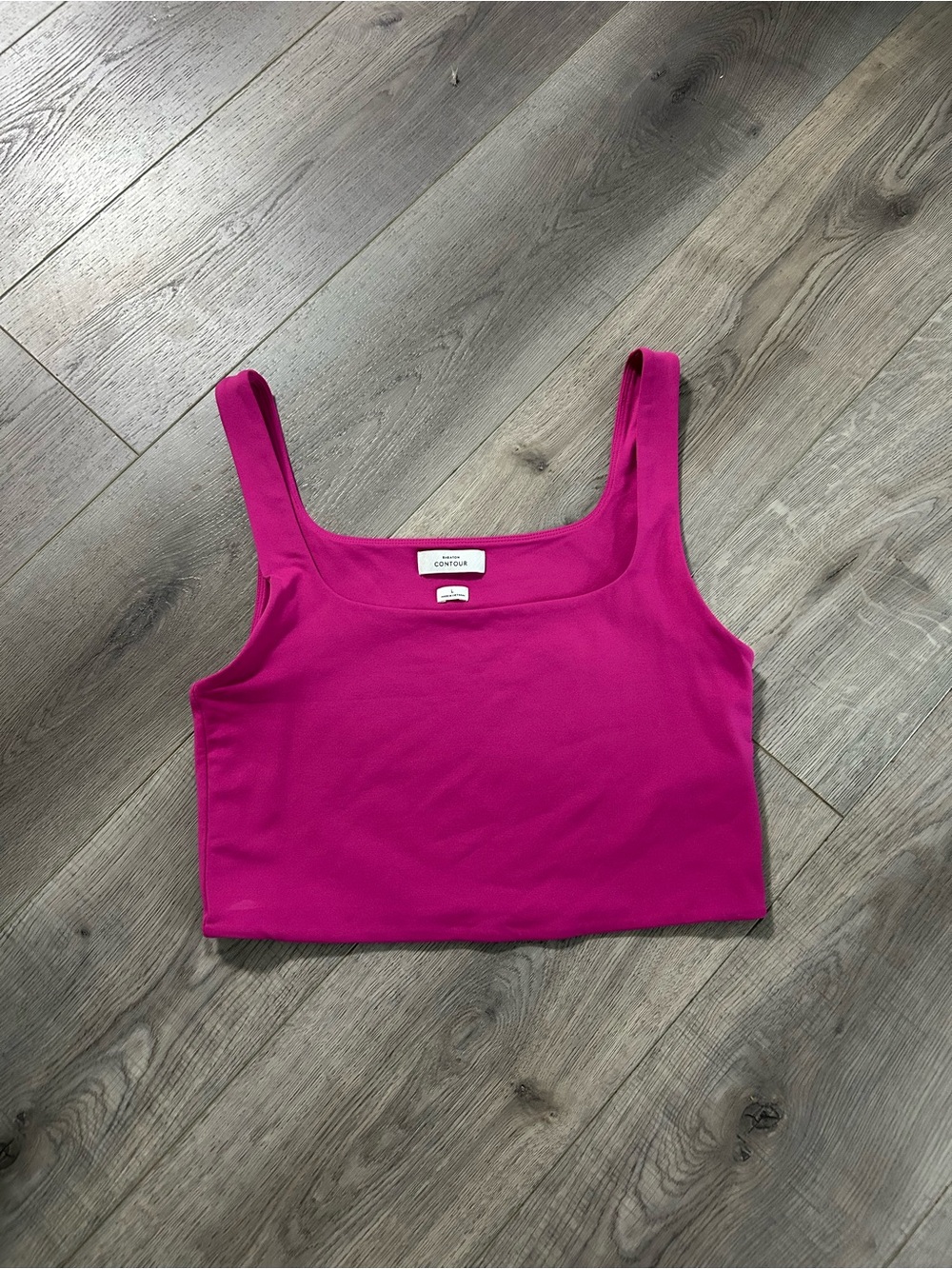 Wilfred Fuchsia Square Neck Crop Top